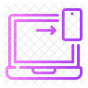 Laptop Backup Data Transfer Icon