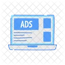 Laptop Banner Advertising Marketing Icon