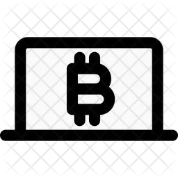 Laptop Bitcoin  Icon