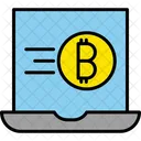 Laptop Bitcoin  Icon