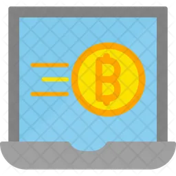 Bitcoin portátil  Ícone