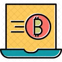 Laptop Bitcoin  Symbol