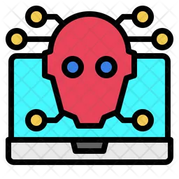 Laptop Brain  Icon