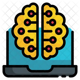 Laptop Brain  Icon