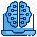Laptop Brain  Icon
