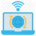 Internet Globe Laptop Icon