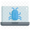 Bug De Laptop Virus De Laptop Virus De Sistema Ícone