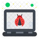 Laptop Bug Hacker Virus Icon