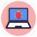 Laptop Bug Laptop Virus Laptop Malware Icon