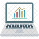 Laptop Business Grow Icon