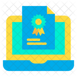 Laptop Certificate Icon