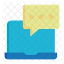 Laptop-Chat  Symbol