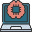 Laptop Chip Robotics Brain Icon
