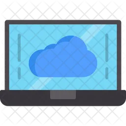 Laptop Cloud  Icon