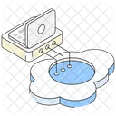 Laptop Cloud Cloud Networking Cloud Service Icon