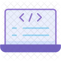 Laptop coding  Icon