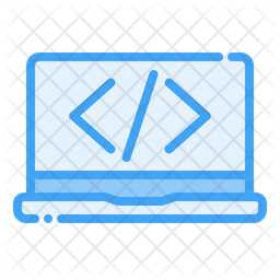 Laptop Coding Icon - Download in Dualtone Style