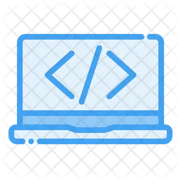 Laptop Coding  Icon