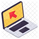 Laptop Cursor Pointer Pin Icon