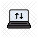 Laptop Data  Icon