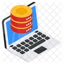 Laptop Database Laptop Server Laptop Hosting Icon