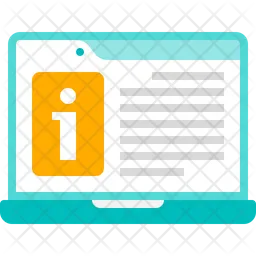 Laptop de informações  Icon