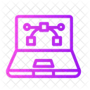Laptop Designing  Icon