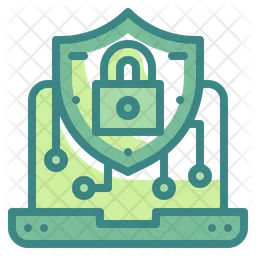 Laptop Digital Security  Icon