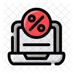 Laptop discount  Icon