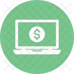 Laptop Dollar  Icon