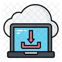 Laptop download  Icon