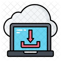 Laptop download  Icon