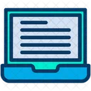 Laptop E Learning  Icon