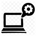 Laptop Einstellung Systementwicklung Systemwartung Icon