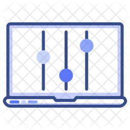 Laptop-Equalizer  Symbol