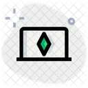 Laptop Ethereum Icon