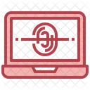 Laptop-Fingerabdrucksperre  Symbol