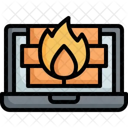 Laptop Firewall  Icon