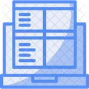 Laptop For Online Job Applications Digital Application Online Process Symbol
