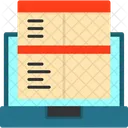 Laptop For Online Job Applications Digital Application Online Process Icon