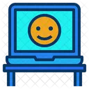 Laptop Freundlich Arbeitsplatz Symbol