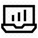 Laptop Diagramm Analyse Statistik Symbol