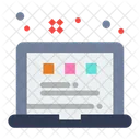 Laptop Grid Layout  Icon