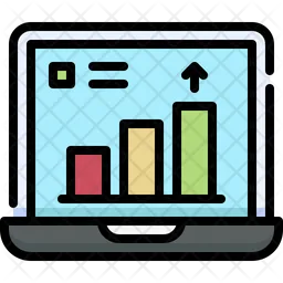 Laptop growth  Icon