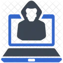 Laptop-Hacker  Symbol