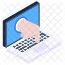 Laptop Hacker  Icon