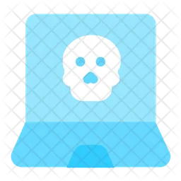 ノートパソコンのハッキング  アイコン