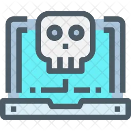 Laptop hacking  Icon