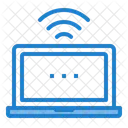 Kommunikation Internetverbindung Laptop WLAN Symbol