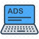 Business Laptop Ads Icon